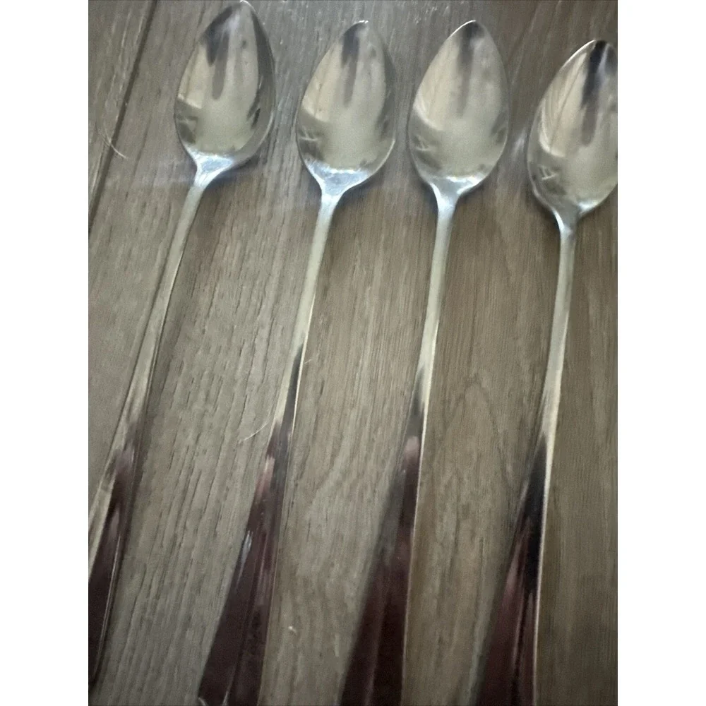 5 PCs Supreme by Towle ASHLEY Iced Tea Spoons 7 3/8 in Stainless‎ Korea 18/8